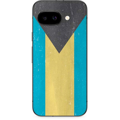 Bahamas Flag Distressed Google Pixel 9a Skin